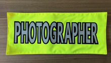 Load image into Gallery viewer, Fluro Back Panel Patch | Custom Velcro Role Identifier (15″ × 6″)