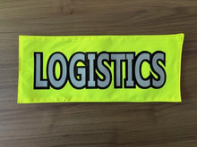 Load image into Gallery viewer, Fluro Back Panel Patch | Custom Velcro Role Identifier (15″ × 6″)