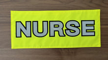 Load image into Gallery viewer, Fluro Back Panel Patch | Custom Velcro Role Identifier (15″ × 6″)