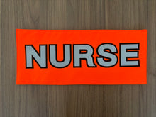 Load image into Gallery viewer, Fluro Back Panel Patch | Custom Velcro Role Identifier (15″ × 6″)
