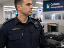 Load image into Gallery viewer, Australian Border Force Name Patch – Velcro Backed | 115mm x 25mm
