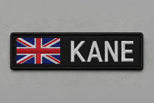 Load image into Gallery viewer, Custom Flag Name Patch – Embroidered Velcro Patch