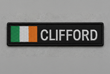 Load image into Gallery viewer, Custom Flag Name Patch – Embroidered Velcro Patch