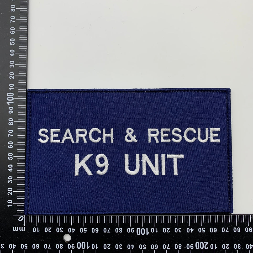 K9 Search and Rescue Patch