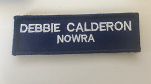 NSW SES Name patch - Velcro option