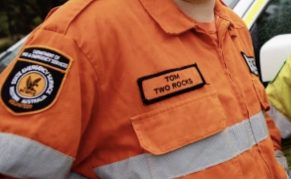 DFES WA SES Name Patch | Custom Embroidered Velcro Patch – Global Name ...