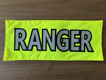 Load image into Gallery viewer, Fluro Back Panel Patch | Custom Velcro Role Identifier (15″ × 6″)
