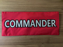 Load image into Gallery viewer, Fluro Back Panel Patch | Custom Velcro Role Identifier (15″ × 6″)
