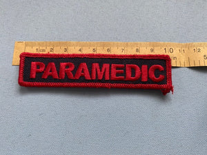 TAS Ambulance name patch - with velcro backing