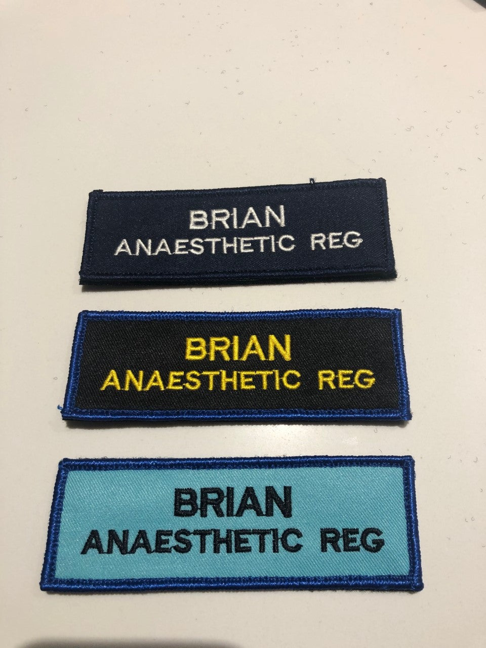 Surgical Cap Name patch